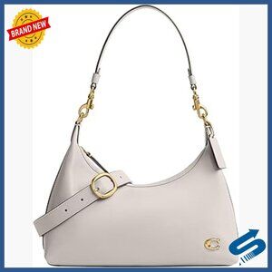 Leather Shoulder Bag with Detachable Straps, Medium Large Size